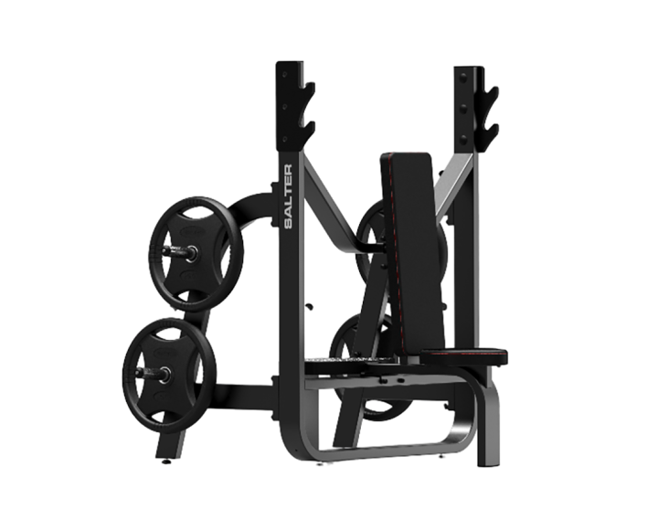 F-1076/50 BANCO PRESS HOMBRO CON SOPORTE DISCOS