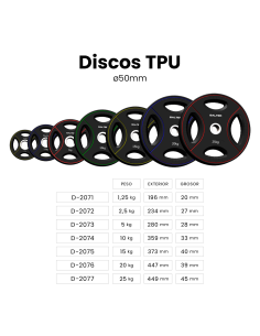 D-2074 DISQUE TPU 10 KG 50 MM. 2